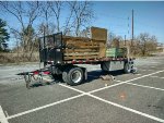 Rail welding pallet trailer